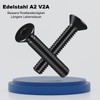 Zuyya Countersunk Screws M8 x 16 mm Hexagon Socket Drive
