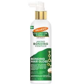 Palmer's Amino Bonding Complex Hair Gloss, Hair Shine Spray with Coconut Oil & Vitamin E, Hydrating, Heat Protectant, Anti Frizz, Adds Shine & Protects Hair Growth, All Hair Types, 4 fl. oz