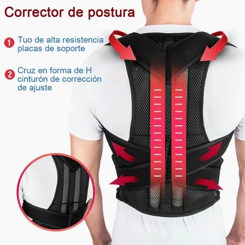 Soporte Faja Corrector De Postura Ortopedica Premium -