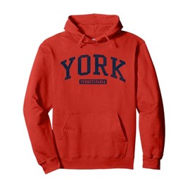 York Pennsylvania PA College University Style Blue Pullover Hoodie