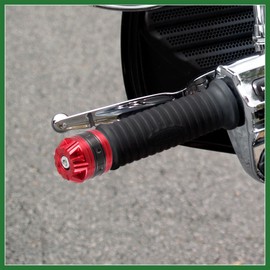 Motoforti 1 Pair 18mm Handlebar End Caps Plug Bar End for Motorcycle Red Long-lasting