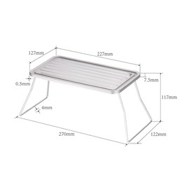 REFENG Portable Outdoor Folding Camping Grill Titanium BBQ Grill Grate Ultralight Mini Table for Camping Hiking Picnic Barbecue