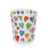 Dunoon, "Bone China"-Porzellan-Tasse, "Herz"-Design, Rauchquarz
