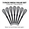 7 Pack Professional Hair Dye Whisk with Non-Slip Handle -