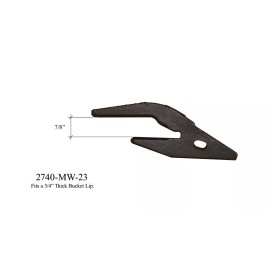 Quality Aftermarket Backhoe, Excavator Bucket Shanks Fits 3/4" Lip, Tiger Rock Teeth & Pins- 23TL