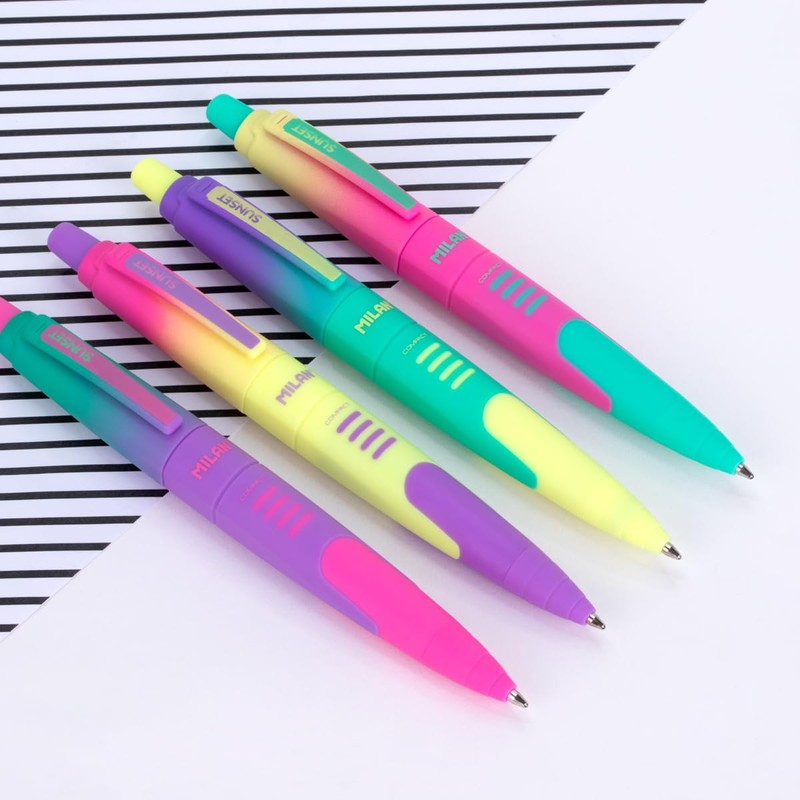 MILAN Blister pack 1 ballpoint pen + 1 mechanical pencil