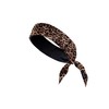 Hairbrella Adjustable Satin-Lined Headband (Leopard)
