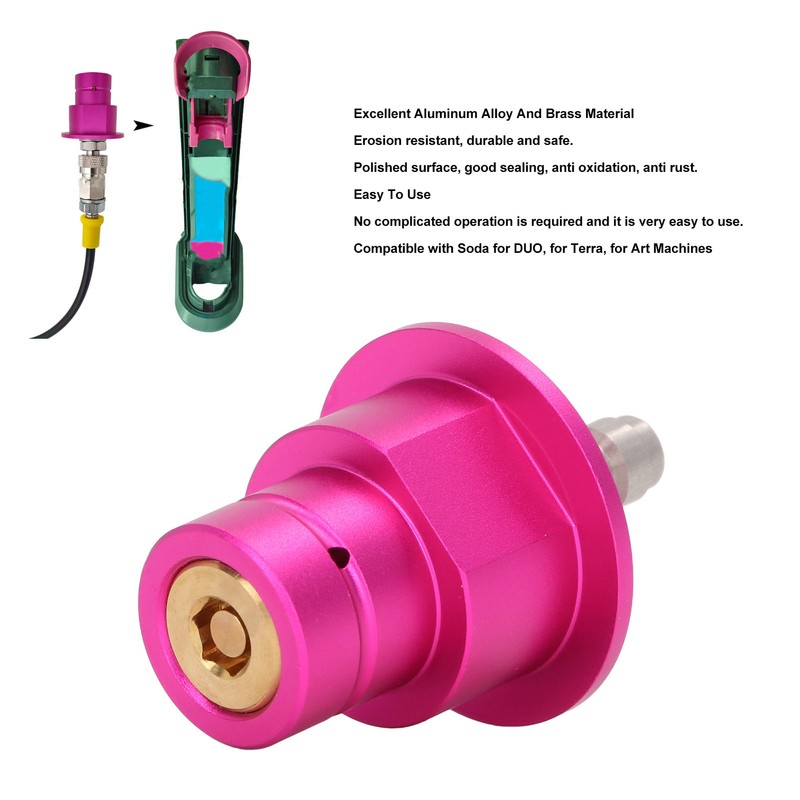 Quick CO2 Adapter CO2 Cylinder Soda Adapter with 8mm Quick