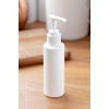 JUVITUS 4 oz White Plastic HDPE Refillable Cylinder Squeeze Bottle