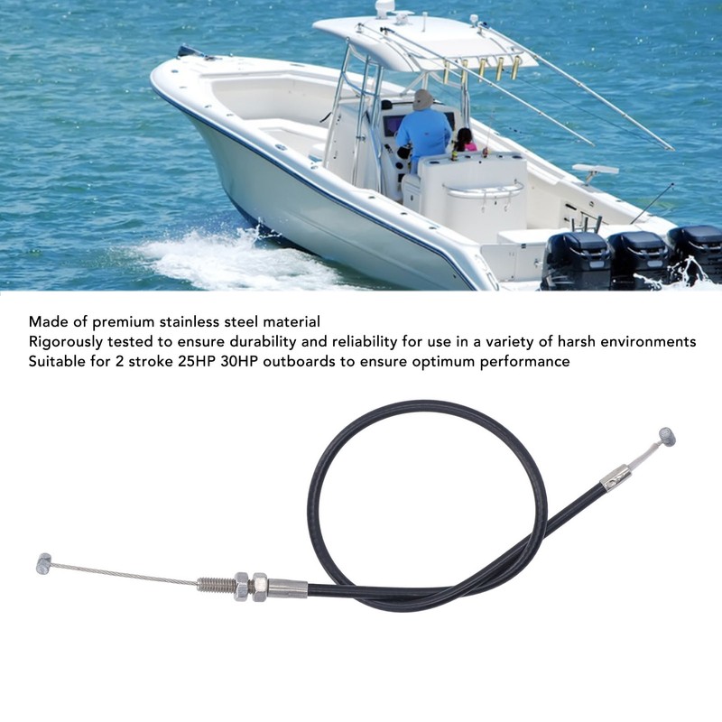 2PCS Throttle Shift Cable 61N 26311 00 Stainless Steel Boat