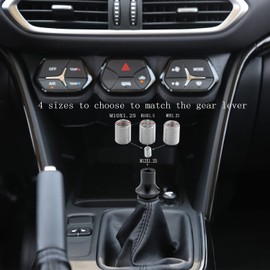 Bashineng Gear Knobs Boot Retainer Shift Stick Connector M12 X 1.25 with 3 Pcs Thread Adapter M8X 1.25, M10X 1.5, M10X 1.25 (Black)