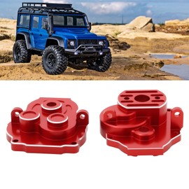 SG Store 2 Pack Transmission Case Compatible with Traxxass TRX4M Defender 1/18 RC Crawler Upgrades Parts (Red)