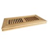 Red Oak Wood Flush Mount Floor Register Vent Cover, 2-1/4