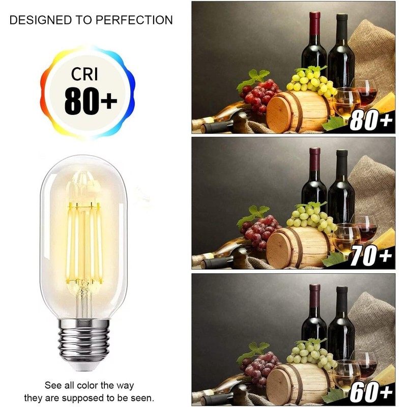 NOTOC E26 LED Light Bulb 4W,Equivalent 40W,E26 Tubular Light Bulb