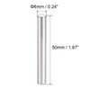 TOP-VIGOR 5Pcs 6mm x 50mm Dowel Pins Shelf Support Pegs,