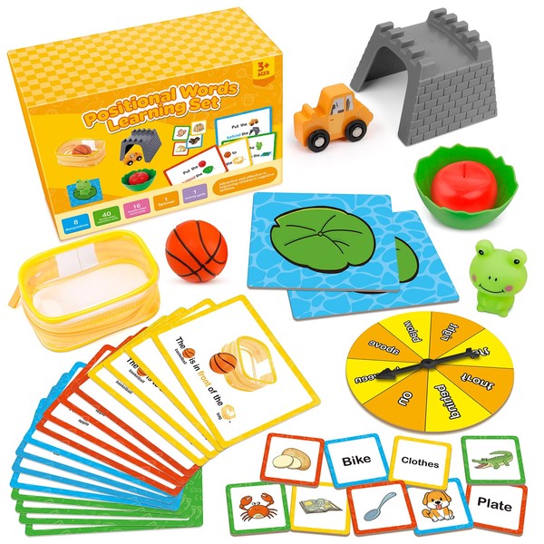 Broytain Positional Word Learning Set|Manipulatives Match Games|Educational Games for Kids