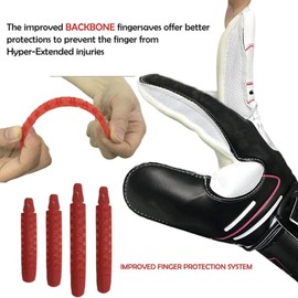 AnnuoYi Goalie Gloves, Football Goalkeeper Gloves,Kids & Youth Football Goal Keeper Gloves Strong Grip for The Toughest Saves with Finger Spines to Give Splendid Protection to Prevent Injuries