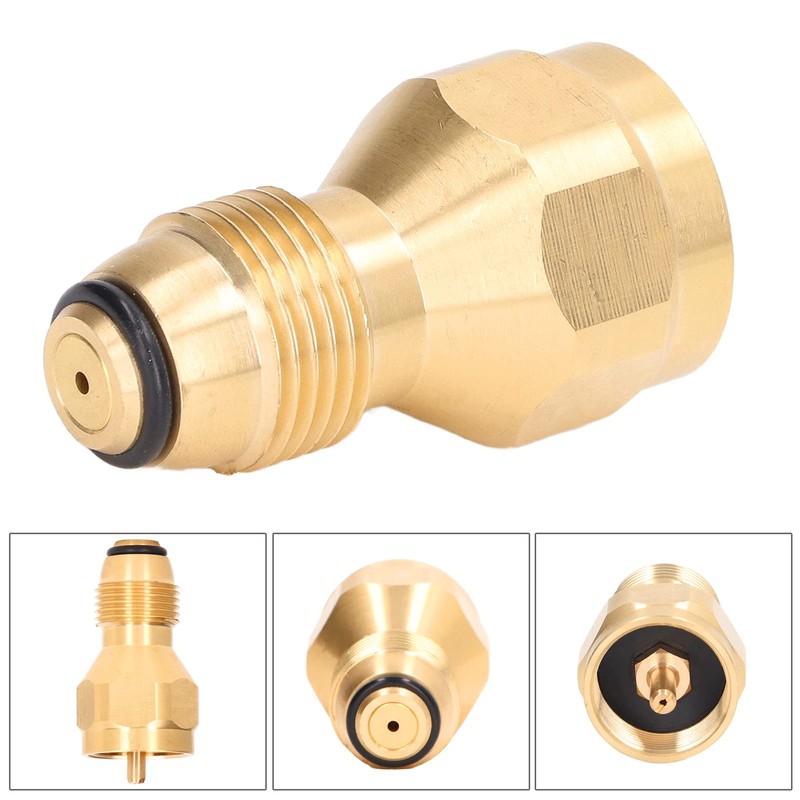 Kadimendium Propane Tank Refill Adapter 1LB Solid Brass Universal Mini
