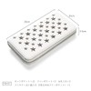 Daylight dl-3001 Men's Long Wallet, Studs, Star, Zip Around, Denim