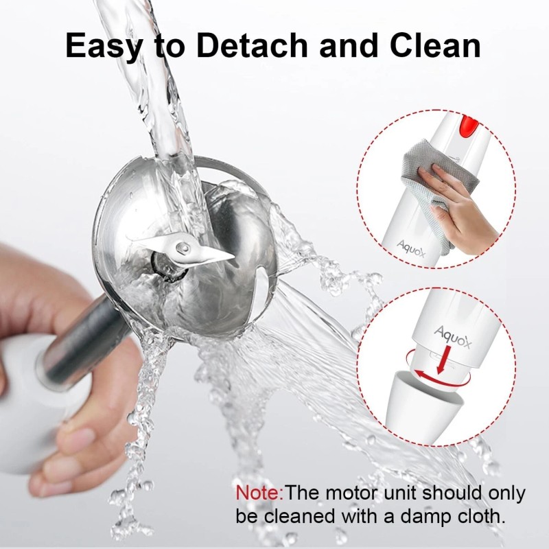 Aquox Immersion Blender Set, 16000rpm Speed & Turbo Motor, Ergonomic