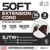 Iron Forge Cable 50 Ft Brown Outdoor Extension Cord with