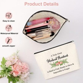 Medical Assistant Gift Cosmetic Bag Nurse Medical Assistant Makeup Zipper Pouch Bag Physician Assistant Gift Appreciation Gifts for Women Retirement Birthday Nurse Day Presents for Nurse Doctor