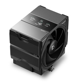 Sudokoo Sudokoo SK700V AM5 CPU Cooler, AM5 Exclusive, Digital Display, 7 Heatpipes CPU Air Cooler, Single Tower, 120mm FDB PWM Fan, Full RAM Freedom, L-Rail Lock Mount, 5 Years Warranty, Black