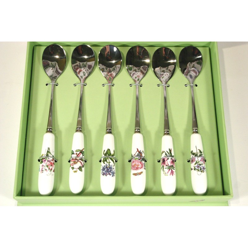 Portmeirion Botanic Garden Teaspoons | Set of 6 Teaspoons with