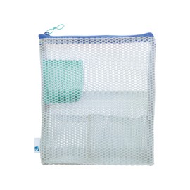 Kokuyo Zoff x Campus Mobile Bag, Mesh Pouch, Blue F-VBF311-L1-2