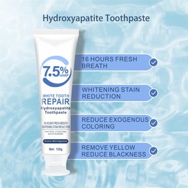 Hydroxyapatite Toothpastes for Enamel Protection and Tooth Strengthening，Gentle and Effective Formula， Fresh Breath, Fluoride-Free Toothpaste for Sensitive Teeth 4.23 oz(1)