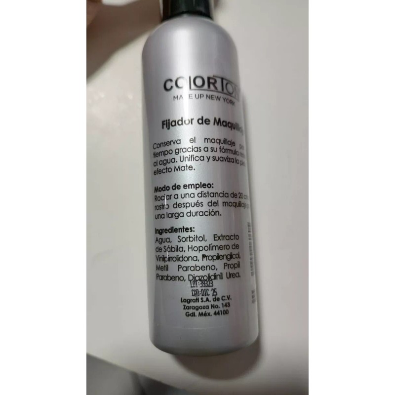 Colorton Fijador De Maquillaje Colorton® Efecto Mate 125ml