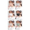 [Bijoubox] マスク プリーツマスク 51枚入 不織布 カラーマスク 血色 カラー 小さめ (小顔)