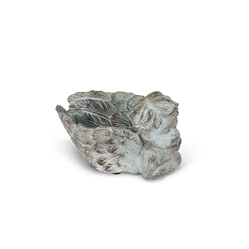 Abbott Collection Resting Cherub Planter-7" L