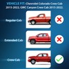 Nilight in Channel Window Deflectors for Chevy Colorado Crew Cab/GMC