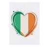 'Irish Flag Heart' Temporary Tattoo - Water Resistant, Skin-Safe, Non-Toxic