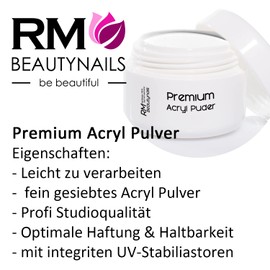 Acrylic Colour Powder Hot Pink Powder Nail Design Nails Fingernail RM Beautynails Pack of 1 (1 x 10 g)