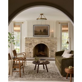 Loloi Magnolia Home by Joanna Gaines Pace Collection PAC-06 Forrest/Natural 5'-3" x 7'-6" Area Rug