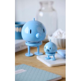Hoptimist Bumble, Wackelfigur Deko Skandinavisch, Deko Wohnzimmer, Schreibtisch Deko, Büro Gadgets, Tolle Kleine Geschenke, 10 x 10 x 15 cm, Large, Hellblau