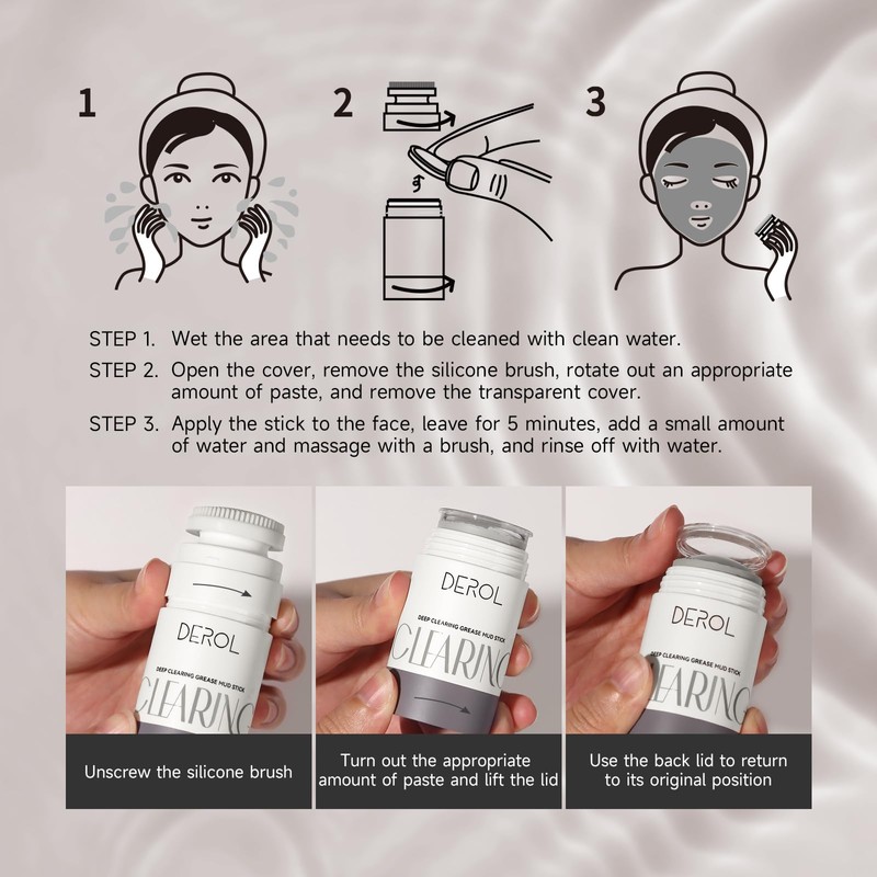 Deep Cleansing Mud Mask Stick - 45g Large Capacity with