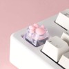 SYA ZOMOPLUS Cute Cat Paw Keycap,Transparent Version-1pc Custom Mechanical Keycap,Suitable