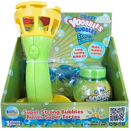 Crazy Yoobbles Bubbles Storm Blower, Bubble Machine, Bubble Blower for Kids. Includes Bubble Gun & 3.5oz Bottle Premium Bubble Solution, Toys for Kids 5 to 9. Outdoor Fun