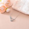 ZPMMPZ Hummingbird Necklace 925 Sterling Silver Sakura Hummingbird Pendant Necklace