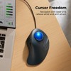 PORLEI Wired Trackball Mouse, Easy Index Finger Control, Ergonomic Comfort
