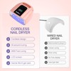 NailFace 96W Rechargeable UV LED Nail Lamp UV Light for