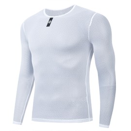 Cycling Base Layer Men Long Sleeves Cycling Undershirt Men's Sweat Cycling Jerseys Quick Dry Bicycle Undershirt Mesh Bike Base Layer