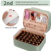 Nail Polish Organizer Case, Nail Supplies Storage Box Holds 45