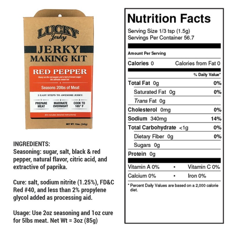 Lucky Jerky DIY Jerky Seasoning and Cure Kit 4 Pack