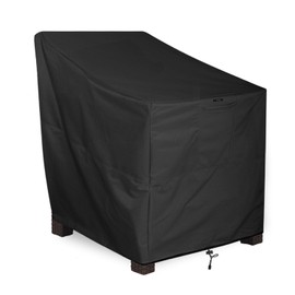 KHOMO GEAR - PANTHER Series - Patio Chair Cover - Heavy Duty Premium Outdoor Furniture Cover - Black