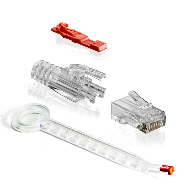 NTW Gold Plated Lockable CAT6 RJ45 Pass Through Connectors (10