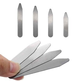 Stainless Steel Collar Stiffeners 8Pcs Collar Stiffeners Metal for Men Shirt 4 Sizes